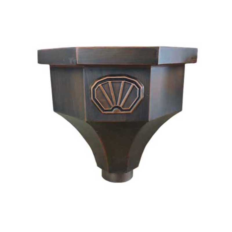 GBGCH01002-01-弧形雕花雨水斗